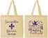 Personalized Wedding Cotton Tote Bags - Mardi Gras | 398