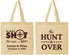 Personalized Wedding Cotton Tote Bags - The Hunt Is Over | 400