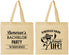 Personalized Bachelor Party Cotton Tote Bags - Hast La Vista Single Life | 40003