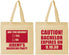 Personalized Bachelor Party Cotton Tote Bags - Caution Expires On | 40012