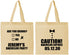 Personalized Bachelor Party Cotton Tote Bags - Caution Expires On | 40013