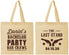 Personalized Bachelor Party Cotton Tote Bags - The Last Stand | 40016