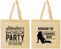 Personalized Bachelor Party Cotton Tote Bags - Strip Club | 40017