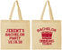 Personalized Bachelor Party Cotton Tote Bags - Drinking Team | 40020