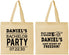 Personalized Bachelor Party Cotton Tote Bags - Last Night Of Freedom | 40029