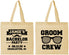 Personalized Bachelor Party Cotton Tote Bags - Groom Crew | 40047