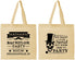 Personalized Bachelor Party Cotton Tote Bags - Formal Skeleton | 40048