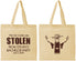 Personalized Bachelor Party Cotton Tote Bags - Stolen | 40053