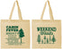 Personalized Bachelor Party Cotton Tote Bags - Camping | 40065