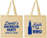 Personalized Bachelor Party Cotton Tote Bags - Beer Me Bro | 40071