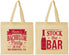 Personalized Bachelor Party Cotton Tote Bags - Stock The Bar | 40073