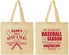 Personalized Bachelor Party Cotton Tote Bags - Baseball | 40075