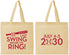 Personalized Bachelor Party Cotton Tote Bags - Baseball | 40087
