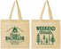 Personalized Bachelor Party Cotton Tote Bags - Camping | 40093