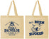 Personalized Bachelor Party Cotton Tote Bags - Fishing Hooked | 40096