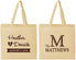Personalized Wedding Cotton Tote Bags - Monogram | 402