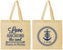 Personalized Wedding Cotton Tote Bags - Love Anchors The Soul | 405