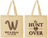 Personalized Wedding Cotton Tote Bags - Monogram Hunt Is Over | 406
