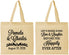Personalized Wedding Cotton Tote Bags - Love Laughter Happily | 409
