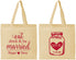 Personalized Wedding Cotton Tote Bags - Mason Jar | 415