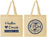 Personalized Wedding Cotton Tote Bags - Two Less Fish In The Sea | 420