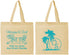 Personalized Wedding Cotton Tote Bags - Beach | 423