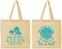 Personalized Wedding Cotton Tote Bags - Sandy Hugs Salty Kisses | 425