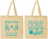 Personalized Wedding Cotton Tote Bags - Vows Are Done Enjoy Sun | 428