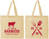 Personalized Wedding Cotton Tote Bags - I Do Barbecue Bbq | 433