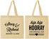 Personalized Wedding Cotton Tote Bags - Hip Hop Hooray | 436
