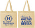 Personalized Wedding Cotton Tote Bags - Cheers To Cold Beers | 439