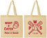 Personalized Wedding Cotton Tote Bags - Baseball | 443