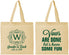 Personalized Wedding Cotton Tote Bags - Vows Are Done Have Fun | 460