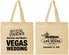 Personalized Wedding Cotton Tote Bags - Las Vegas | 466