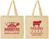 Personalized Wedding Cotton Tote Bags - I Do Barbecue Bbq | 468