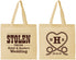 Personalized Wedding Cotton Tote Bags - Stolen Monogram | 474