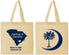 Personalized Wedding Cotton Tote Bags - Palmetto Tree | 475