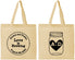 Personalized Wedding Cotton Tote Bags - Love Is Brewing | 486