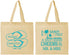 Personalized Wedding Cotton Tote Bags - Sandy Feet Salty Kisses | 490
