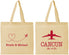 Personalized Wedding Cotton Tote Bags - Destination | 492