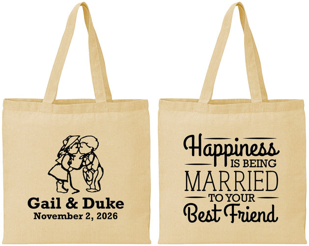 Personalized Wedding Cotton Tote Bags - Best Friend | 499