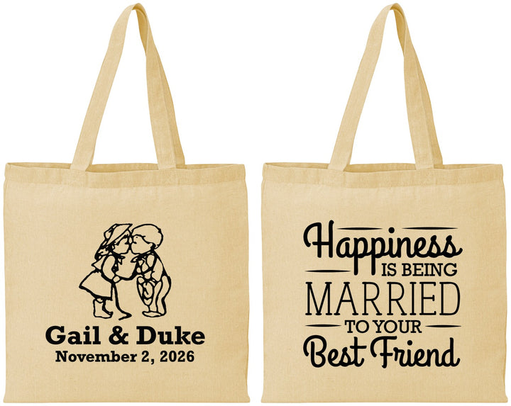 Personalized Wedding Cotton Tote Bags - Best Friend | 499