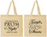 Personalized Prom Cotton Tote Bags - Tonight We Dance | 50000