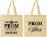 Personalized Prom Cotton Tote Bags - Send Off | 50005