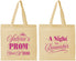 Personalized Prom Cotton Tote Bags - Send Off | 50006