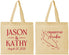 Personalized Wedding Cotton Tote Bags - Aruba | 504