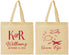 Personalized Wedding Cotton Tote Bags - Fiji | 524