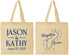 Personalized Wedding Cotton Tote Bags - Guam | 526