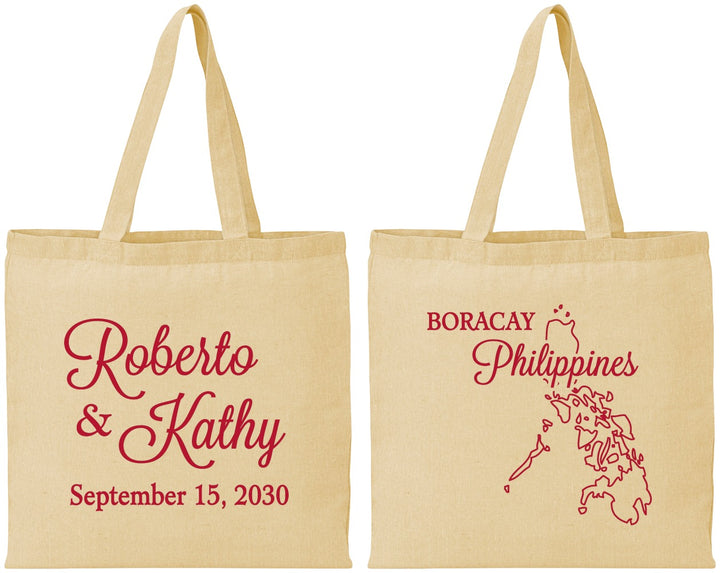 Personalized Wedding Cotton Tote Bags - Philippines | 536