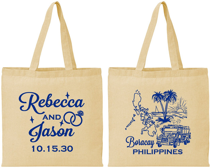 Personalized Wedding Cotton Tote Bags - Philippines | 537